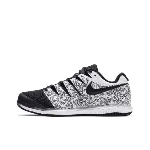 Nike Air Zoom Vapor X Амортизация Износостойкий Низкий Топ Беговые кроссовки Унисекс Черный Белый