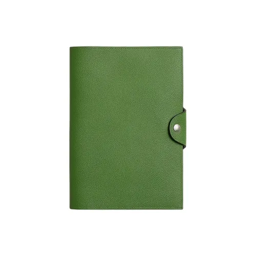 HERMES Evercolor Телячья кожа Мешок для хранения Унисекс A8 Yuka Лента Зеленый