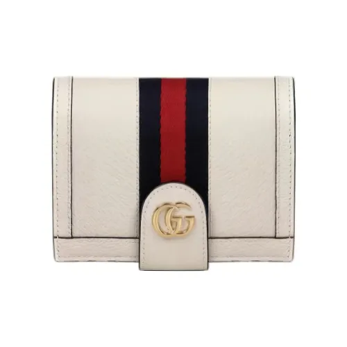 GUCCI Canvas с кожаными вставками клатч держатель для паспорта маленький унисекс белый