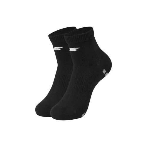 Skechers Низкие носки унисекс 2 упаковки угольно-черный