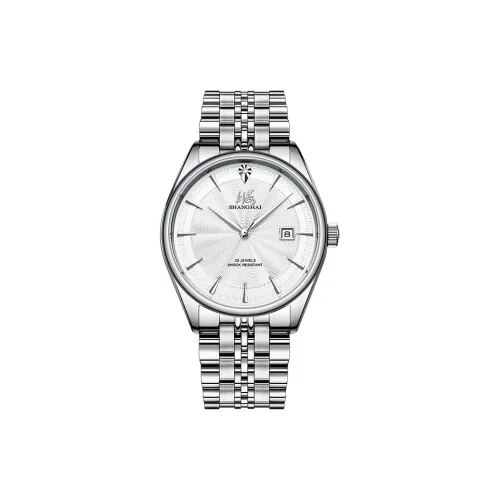 Шанхай Автоматический Механический Movement Унисекс National Часы 40mm*40mm*11,5mm Белый
