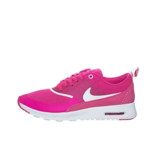 Nike Air Max THEA Амортизация Износостойкие Низкие Кроссовки для Бега Женские Розовые