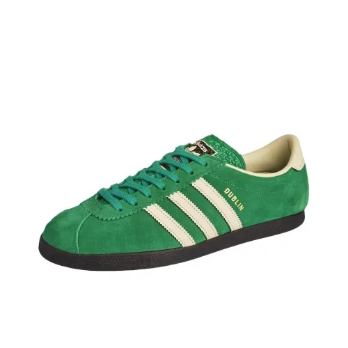 Adidas Originals Dublin Slip-Resistant Shock Absorbers Low Top Скейтборд Кроссовки Unisex Green Beige