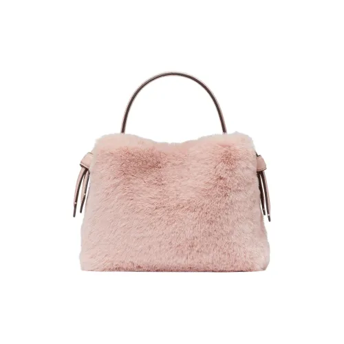 Kate Spade Knott Искусственный мех Одно плечо Ручная сумка Сумка через плечо Мини Женская Розовая