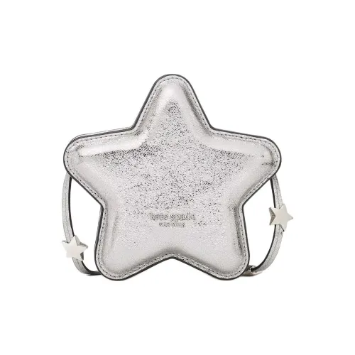 Kate Spade Кожа Звезды Сумка Сумка через плечо Мини Women's Silver