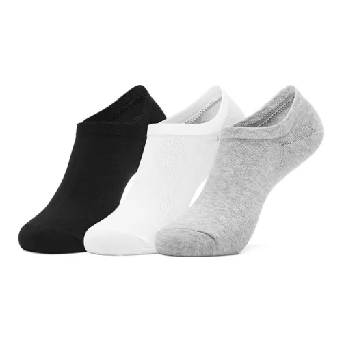 Skechers RICH AND RANGE 3 упаковки Черный/Белый/Серый/0055 Мужские носки без видимого края