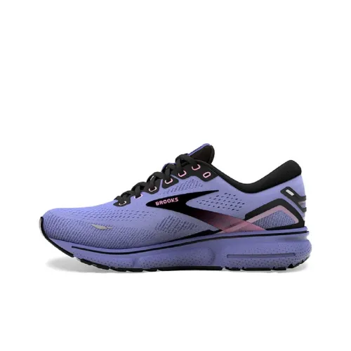Brooks Ghost 15 Устойчивые к истиранию Низкие Беговые кроссовки Женские Фиолетовые