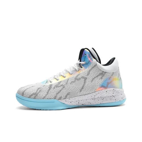 IVERSON Баскетбольные кроссовки Low Top Белый Серый Moon Унисекс