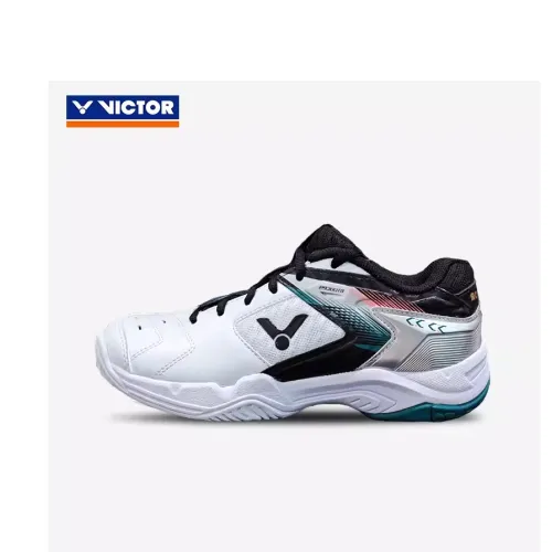 VICTOR Shock Absorbers Slip-Resistant Abrasion-Resistant Дышащая Обувь для Бадминтона Унисекс Pearl White