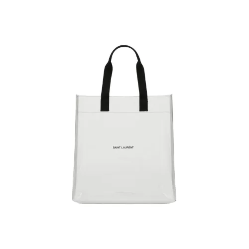 SAINT LAURENT Rive Droite Series Пластик Тоут Сумка Сумка для покупок Сумка Сумка через плечо Унисекс Прозрачный