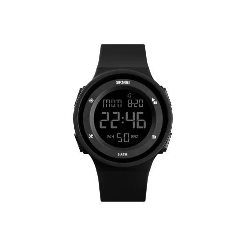 SKMEI Электронный механизм силиконовый ремешок мужские часы черный циферблат