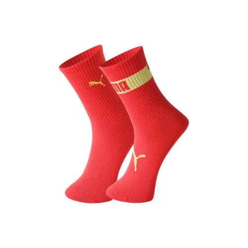 PUMA Носки до колена унисекс 2 упаковки красный