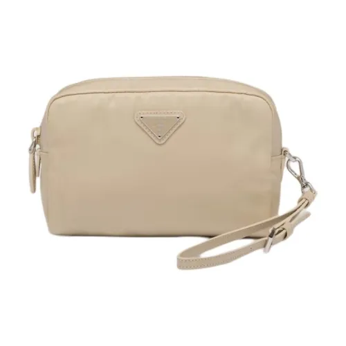 PRADA Ткань Клатч Женские Desert Beige