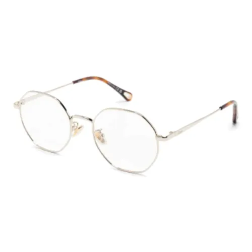 Chloe Металл Ацетат Нерегулярная форма Оправы для очков Женские Серебристые