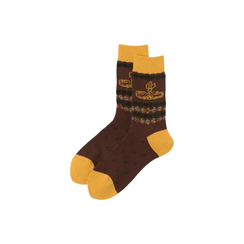 Vivienne Westwood Коричневые Женские Носки MID до икры