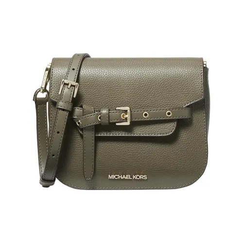 MICHAEL KORS Эмилия Кожа Сумка через плечо Маленькая Женская Оливково-зеленая