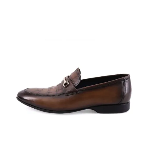 TRANOI Мужские повседневные туфли Low Top Темно-коричневые Мужские