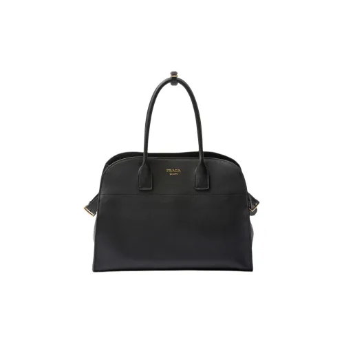 PRADA GRAIN LEATHER Тоут Сумка Сумка для покупок Сумка Большая Женская Черная