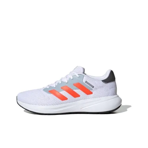 Adidas Response Shock Absorbers Slip-resistant Abrasion-resistant Low Top Training Running Shoes Unisex White Adidas Response Shock Absorbers Противоскользящие устойчивые к истиранию низкий топ тренировочные беговые кроссовки унисекс белый