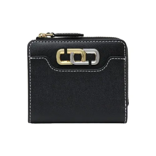 MARC JACOBS Текстурированный кожаный кошелек мини мужской черный