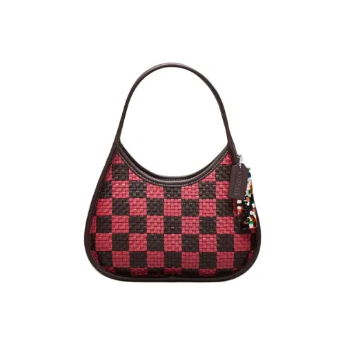 COACH Ergo Переработанная кожа Сумка Сумка через плечо Средняя Женская Цвет бычья кровь