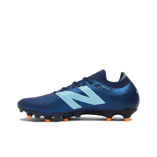 New Balance Tekela V4 Футбольные бутсы Низкие Синие Оранжевые Унисекс