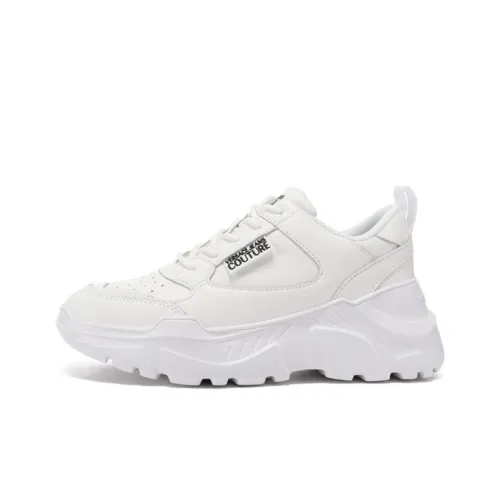 VERSACE JEANS COUTURE Низкий топ Повседневная обувь Женская Белая