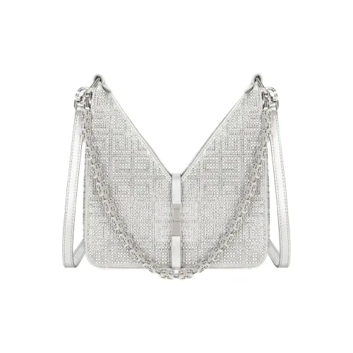 GIVENCHY Шелк Клатч Мини Женский Серебряный Серый