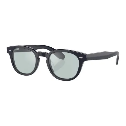 Oliver Peoples Ацетат OVAL SUNGLASSES Мужской Черный