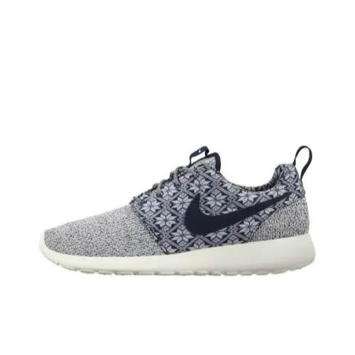 Nike Roshe One Амортизация Износостойкий Низкий Топ Беговые кроссовки Мужские Синие Серые