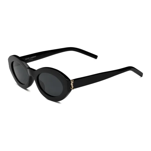 SAINT LAURENT OVAL SUNGLASSES Женские Черный