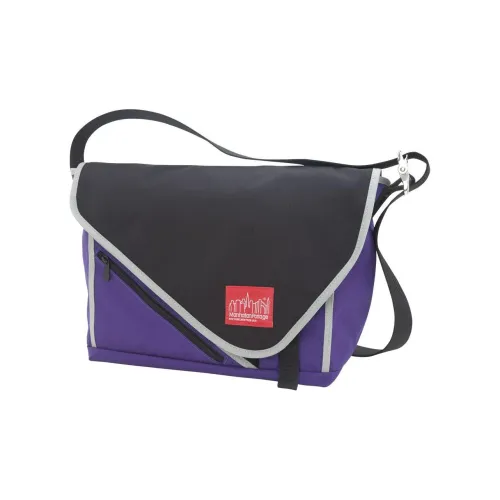 Manhattan Portage 1000D Cordura Classic Ткань Курьерская Сумка Сумка через плечо Средняя Унисекс Фиолетовая Черная Серебряная