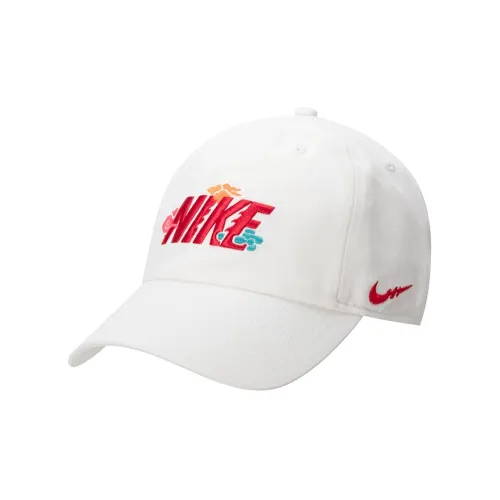 Nike Хлопковые кепки унисекс белые