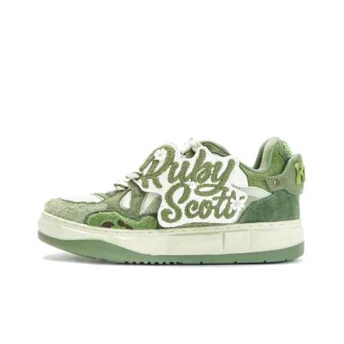 Ruby Scott Волшебник страны Оз 'Все OF Зеленый' Низкие кроссовки для скейтбординга унисекс мшисто-зеленый