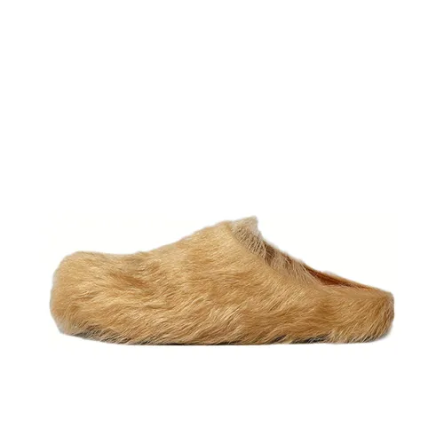 MARNI Резиновая подошва Домашние тапочки Обувь Birkenstock Женские Коричневый