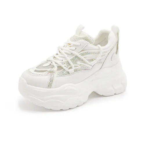 Milan Love Song Амортизация Высота Увеличение Устойчивость к Износу Низкий Топ Толстая Подошва 8 см Женские