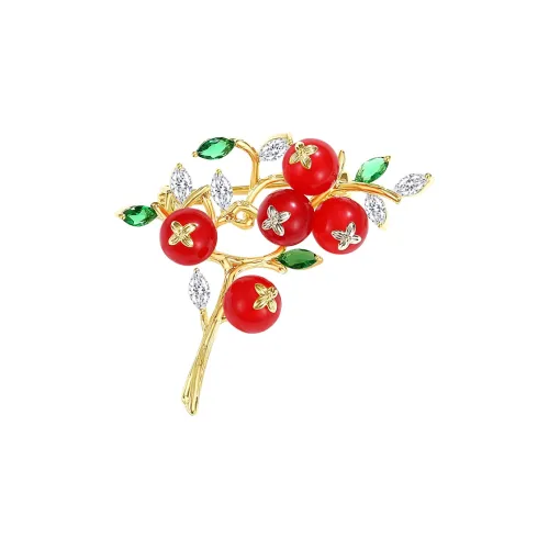 CAROMAY Броши Женские Шампанское золото