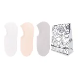 3-Пачка (Белый + Розовый + Светло-серый) + Сумка для покупок