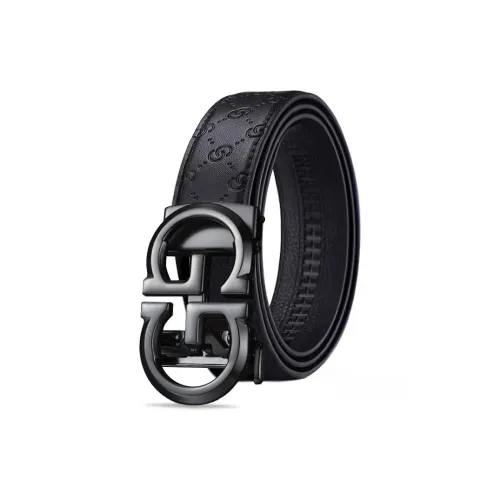 JEEP SPIRIT Деловой повседневный стиль Dad Подарочный набор Father'S Коробка Luxe Улучшенный Автоматическая пряжка Кожаные ремни Мужской Ширина 3,5 см