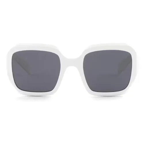 PRADA Ацетат Нерегулярная форма Солнцезащитные очки Женские Белые