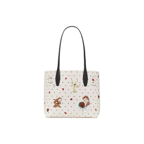 Kate Spade Disney GRAIN LEATHER Тоут Сумка Сумка для покупок Сумка на плечо Сумка Маленькая Женская Черная и Белая