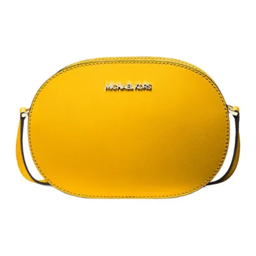 MICHAEL KORS Jet Set Travel Saffiano кожа Camera сумка сумка через плечо средняя женская жасминово-желтая