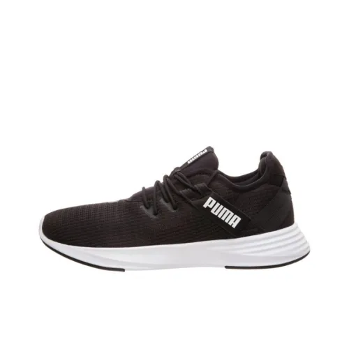 PUMA Radiate Амортизация Противоскользящий Легкий Низкий Топ Марафон Беговые кроссовки Женские Черный
