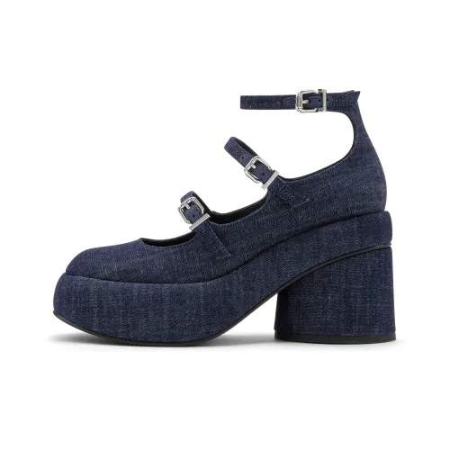 CHARLES KEITH Маленький CK Готический стиль Лолита Женские повседневные туфли с грубым каблуком Женские