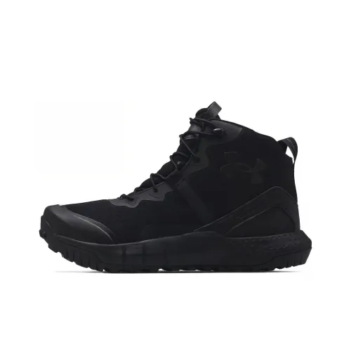 Under Armour Micro G Valsetz MID Тактические ботинки High Top Беговые кроссовки Мужские Черные