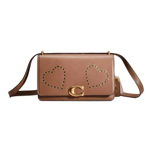 COACH Bandit Утонченный Телячья кожа Сумка через плечо Сумка на плечо Сумка среднего размера Женская