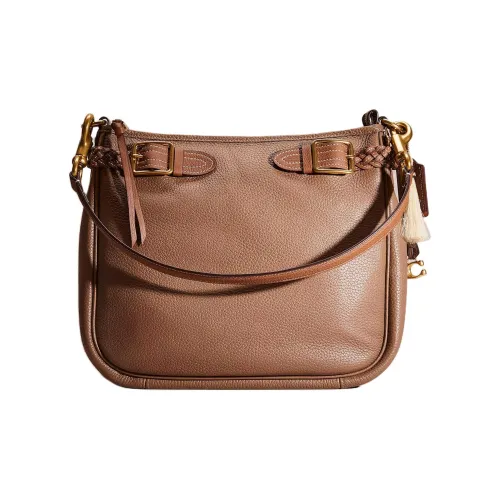 COACH Cary Pebble кожа сумка через плечо обычная женская латунь и черный камень