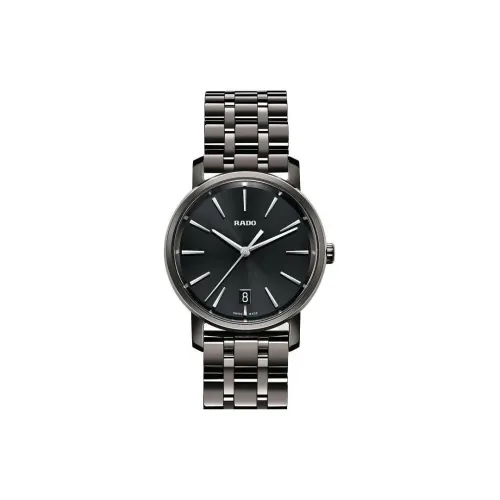 RADO DiaMaster Collection Кварцевый механизм Женские часы 33 мм Черный циферблат Керамические корпуса Керамический ремешок