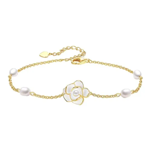 YUOFFICIAL Винтаж CHANEL Inspired Премиум Shell Pearl Браслеты Женские