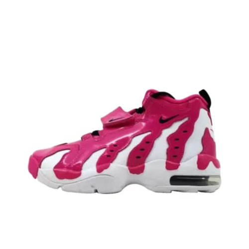 Nike Air DT Max 96 Амортизация Износостойкий MID Топ Беговые кроссовки Женские Белый Красный